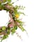 20" Pink & Green Easter Egg With Berry Floral Springtime Wreath